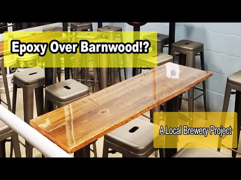 Видео: Как наносить эпоксидную смолу на неровные поверхности, например, на амбарную древесину