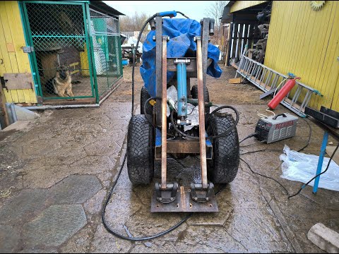 Видео: Гидроцилиндр подъема стрелы  Новый метод определения точек опор на стойках и стреле мини погрузчика