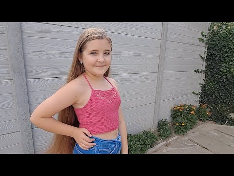 Видео: Вязаный топ крючком и майка спицами / Эпизод за июнь №18