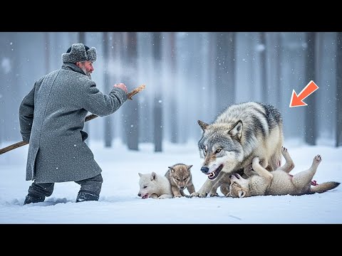 Видео: Посреди метели стая, казалось, погибла    Но, к счастью, ветеран успел вовремя!