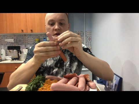 Видео: Сосиски|обжор|горчица|Анекдот от Бати| МУКБАНГ mukbang eating