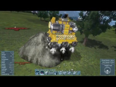 Видео: Space Engineers: Тестирование бурового робота на планете 3. Прикрутил радар.