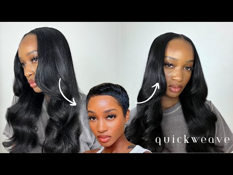 Видео: Quickweave на коротких волосах | Волосы кудри королевы