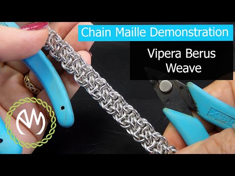 Видео: Учебное пособие по плетению кольчуги — плетение из змеи (повтор)