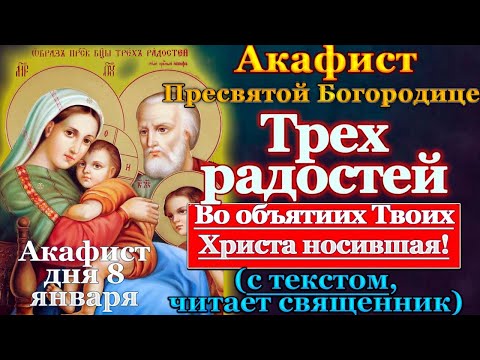 Видео: Акафист Пресвятой Богородице пред иконой Трех радостей, молитва Божией Матери Три радости