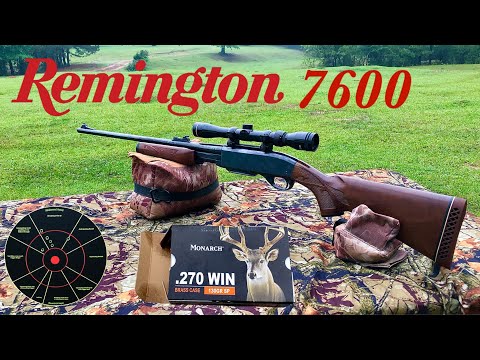 Видео: Полный обзор помпового ружья Remington 7600 калибра .270