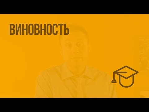 Видео: Виновность. Видеоурок по обществознанию 9 класс