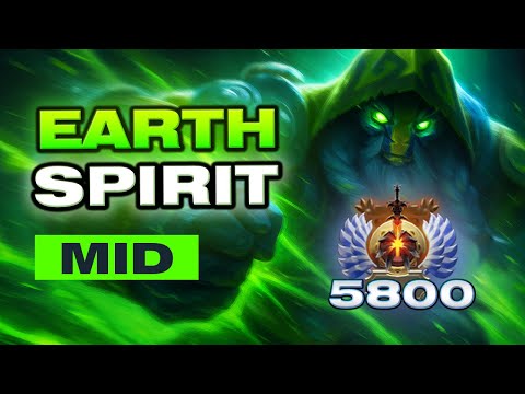 Видео: EARTH SPIRIT MID | Победил Даже с Таким Тупым Билдом | 5.8К MMR | DOTA 2