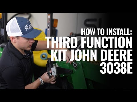 Видео: Установка комплекта третьей функции John Deere 3038E