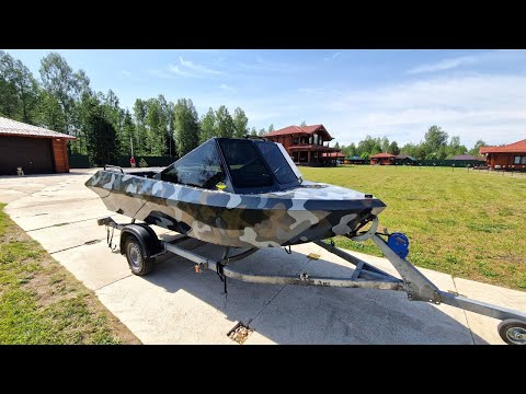 Видео: Водомётный катер РЕКАТ 460 215 л.с. #водомет #youtube #джетбагги #катера