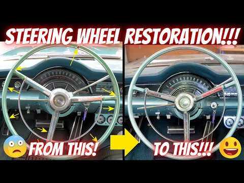 Видео: Реставрация рулевого колеса — ремонт треснувшего рулевого колеса
