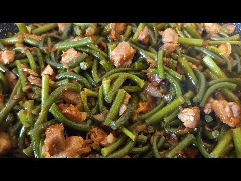 Видео: Побеги чеснока(чесночные стрелки) с мясом.