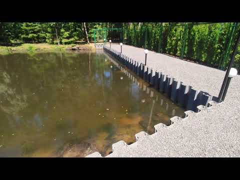 Видео: Шпунт ПВХ Итоги работ / Берегоукрепление