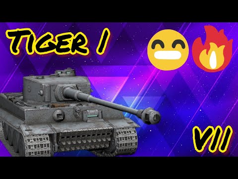 Видео: Tiger I обзор в wot Blitz "Медленно, но уверенно!" | WOT-GSN