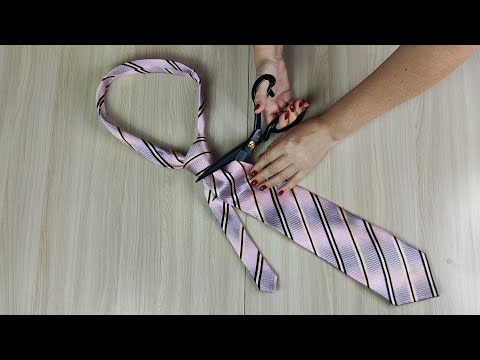 Видео: Не выкидывайте старый и ненужный галстук! Его можно использовать повторно!
