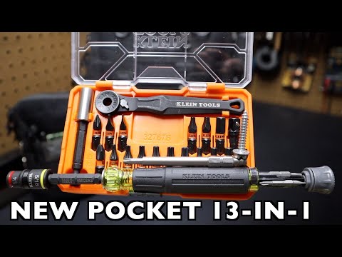 Видео: НОВЫЙ карманный шуруповерт Klein Tools 13-в-1, версия для электрика 32600P