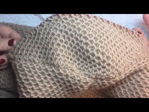 Видео: Втачной рукав вязаный спицами//мастер класс// подробно, попетельно.