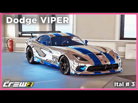 Видео: Dodge VIPER и другие американцы, самолёт. Итальянские заезды на суперкарах в гонке The Crew 2 Ital 3