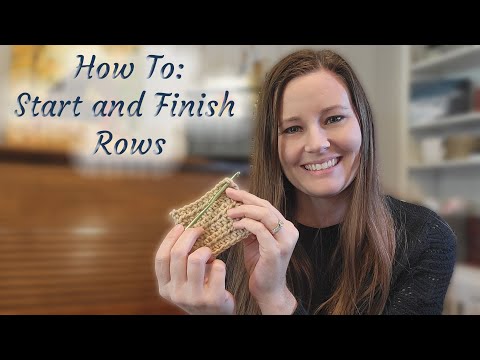 Видео: Вязать или не вязать воздушные петли при повороте: начало и конец рядов вязания крючком