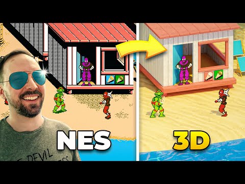 Видео: Я создал 3D уровень из TMNT 3 (NES)