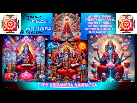 Видео: Сознание Брахмы Бога Творца во Вселенной, деление живых существ на классы, касты, группы, таттвы