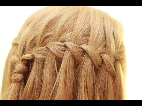 Видео: Плетение косички водопад. Waterfall Braid