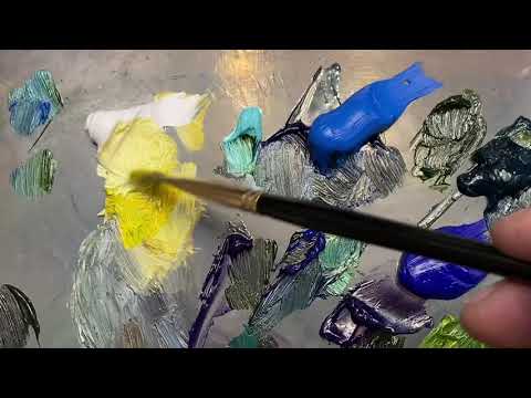 Видео: Осенние листья. Техника масляной живописи.