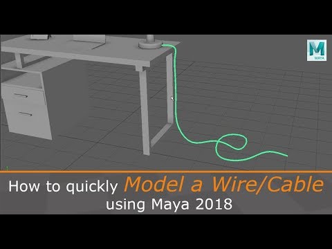Видео: Как быстро смоделировать провод/кабель с помощью Maya 2018