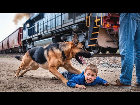 Видео: Отец бросил ребенка на железнодорожные пути. Но посмотрите, что сделала собака!