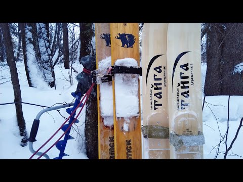 Видео: Зимняя рыбалка. Суп на костре. Поход. Снежный лес, луга и охотничьи лыжи. Река Просница. Река Вятка.