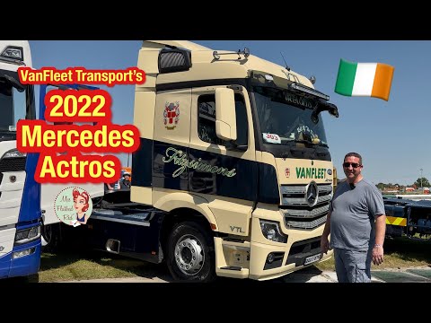 Видео: Экскурсия на грузовиках Mercedes Actros от VanFleet Transport