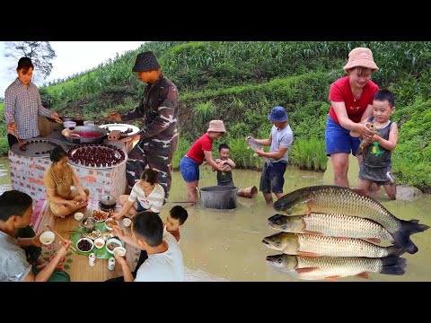 Видео: полное видео | Поймать крупную рыбу, вкусно поесть с семьей, построить новую ванную комнату.