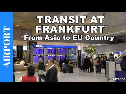 Видео: ТРАНСФЕР В АЭРОПОРТУ ФРАНКФУРТА - Прогулка от самолета до выхода на посадку следующего рейса