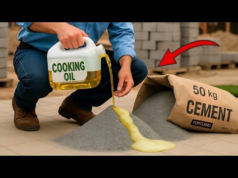 Видео: Смешайте цемент с растительным маслом ‼️ Секретная идея, которая вас удивит