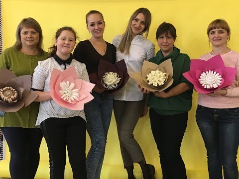Видео: Мастер-класс "Цветочный бумажный сет"\ Master class "Floral paper set "