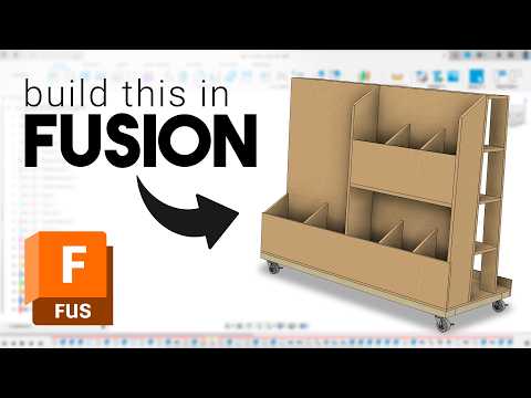 Видео: Моделирование тележки для хранения пиломатериалов — Fusion 360 для деревообработчиков