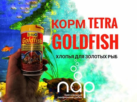 Видео: Корм для золотых рыбок Tetra Goldfish хлопья.