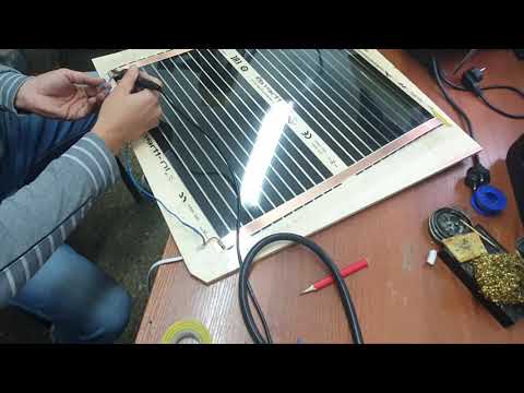 Видео: Тёплый пол за 5 дол. Warm floor for $ 5. Инфракрасная пленка для тёплого пола.
