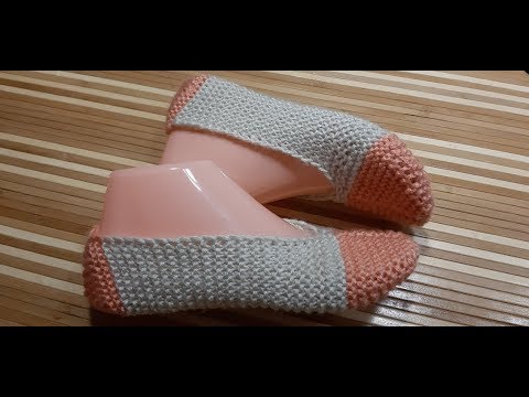 Видео: FEELING Тапочки-следочки (очень легко - для начинающих) 🧦