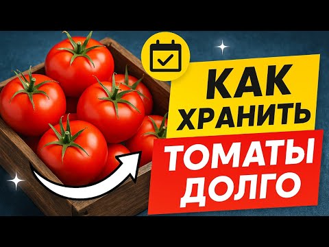 Видео: В чем можно замочить томаты после уборки, чтобы они долго-долго хранились.