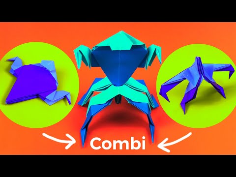 Видео: Комбинированный робот оригами 🟩 создайте робота-трансформера (часть 2)