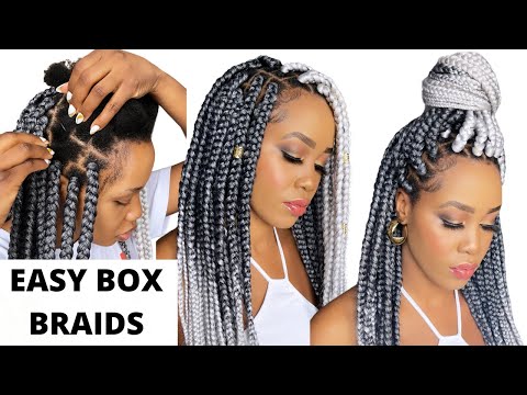 Видео: 🔥Как сделать: простые бокс-косы для начинающих / 2 способа / защитные стили / Tupo1
