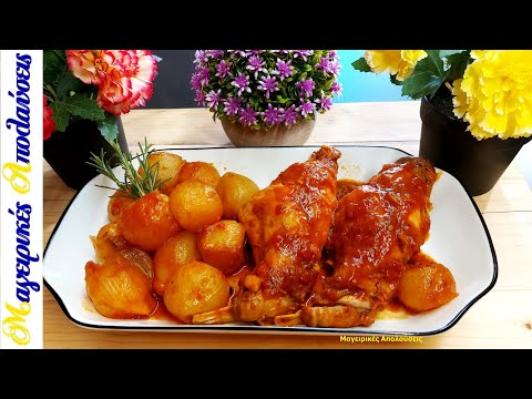 Видео: Рагу из кролика с луком. Его можно приготовить из курицы или говядины.