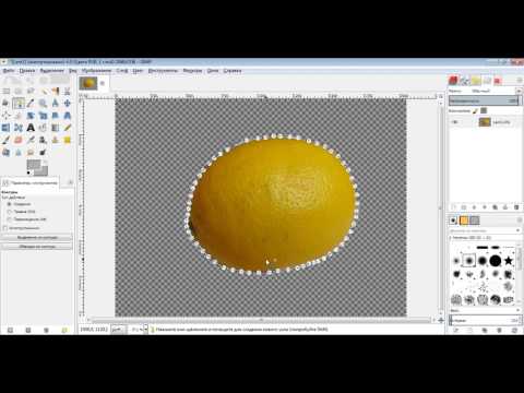 Видео: Сделать прозрачный фон в GIMP
