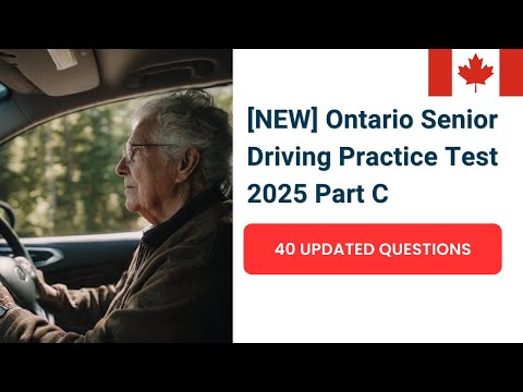 Видео: [НОВИНКА] Экзамен по вождению для пожилых людей в Онтарио 2025, часть C | 40 обновлённых вопросов...