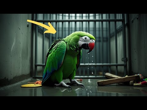 Видео: Попугай Из Приюта Плакал Месяцами, И Однажды Ветеринар Закричала, Увидев…
