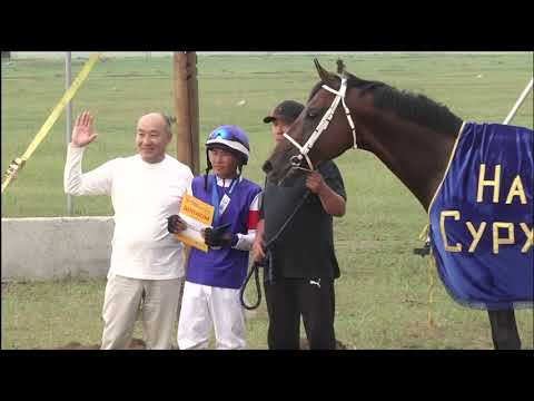 Видео: Дистанция 2000 м. Скачка для лошадей 3х лет и старше верховых пород. "Наадан-Сурхарбаан 2023"