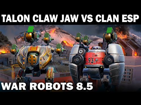 Видео: КАК НОВЫЕ ПУШКИ TALON JAW CLAW MK3 МОГУТ ОТРАБОТАТЬ ПО КЛАНУ ESP  В ГОЛОСЕ WAR ROBOTS 2022