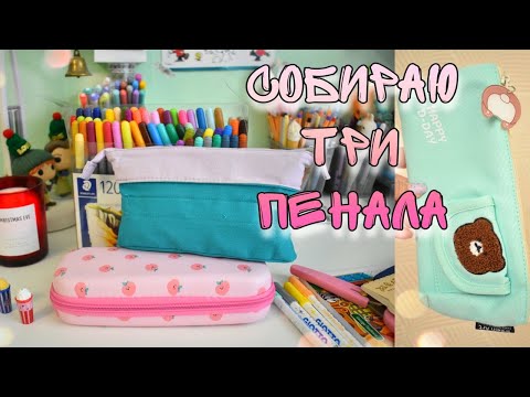 Видео: СОБИРАЮ ТРИ НОВЫХ ПЕНАЛА ДЛЯ БЛОКНОТОВ и рисования