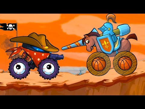Видео: КОВБОЙ и РЫЦАРЬ Ланцелот в КАР ИТС КАР #38 Кид в Car Eats Car Multiplayer на мк